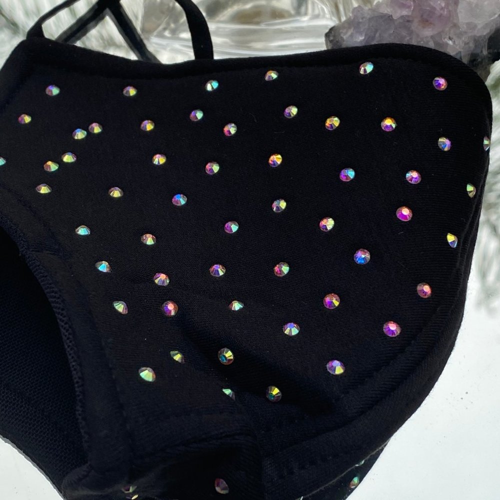 Luxury High Quality Fashion Face Mask Crystal - Picture 4 of 9